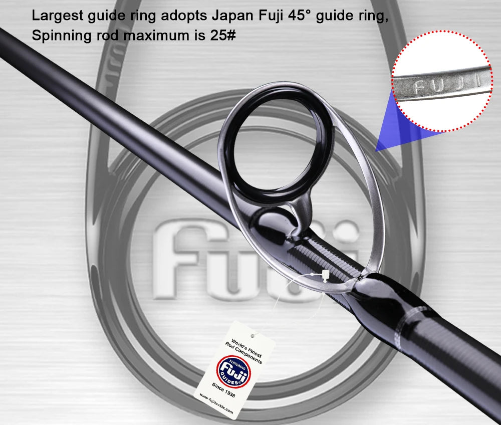 BIUTIFU Spinning Casting Fuji Rods