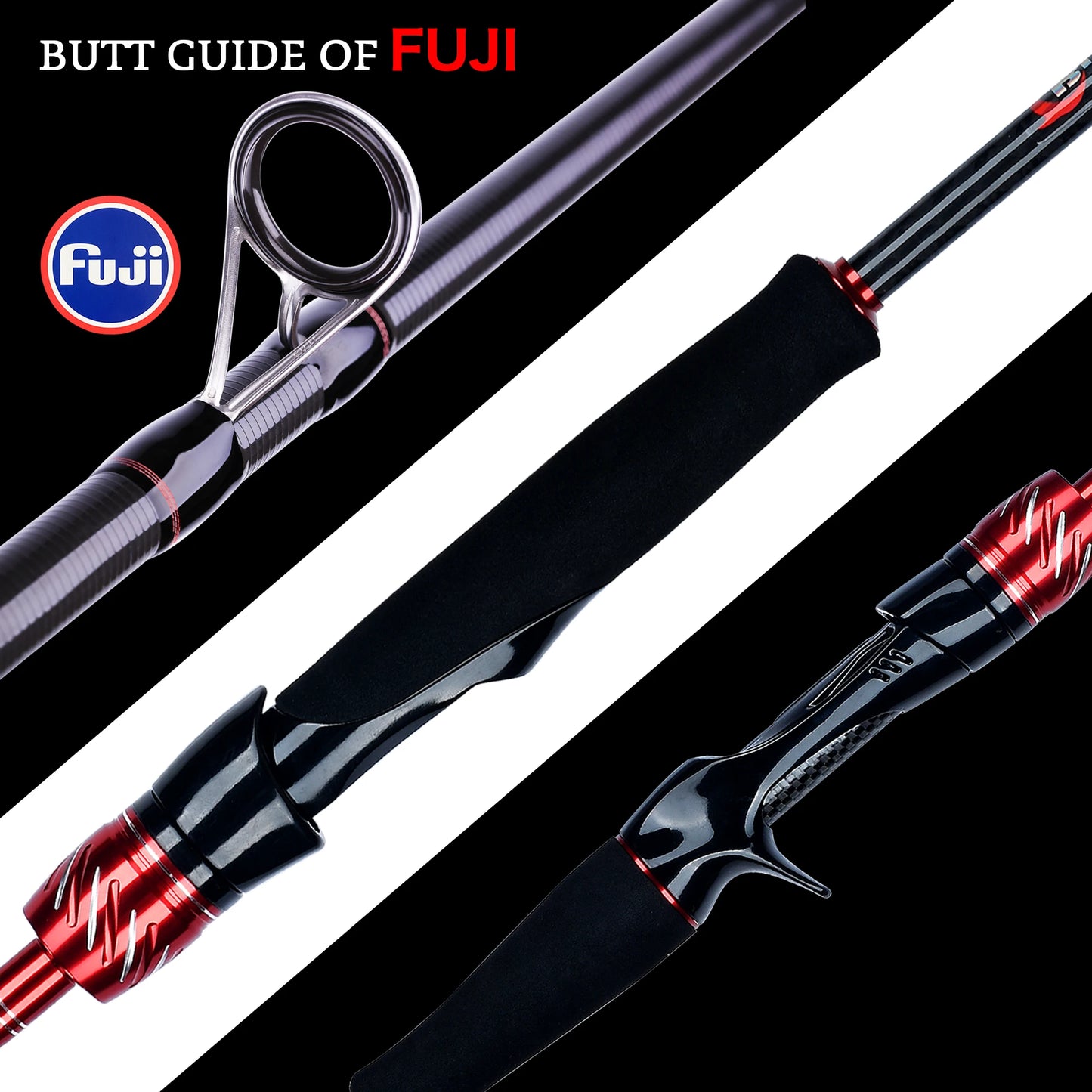 BIUTIFU Spinning Casting Fuji Rod